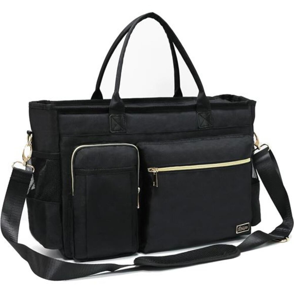 Nurse Tote Bag for Work with Padded 15.6” Laptop Sleeve, Medical